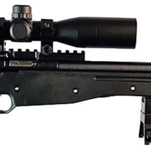 Crickett KSA2159 CPR Complete Package 22 LR Caliber with 1rd Capacity, 16.12" Bull Barrel, Blued Metal Finish & Fixed Adjustable Cheek Piece Black Stock Right Hand (Youth) Includes Scope & Bipod