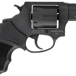 Taurus 285621 856 *CA Compliant Small Frame 38 Special 6rd 2" Matte Black Carbon Steel Barrel, Cylinder & Frame, Black Finger Groove Rubber Grip, Transfer Bar Safety