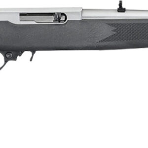 Ruger 1256 10/22 Carbine Full Size 22 LR 10+1 18.50" Satin Stainless Steel Barrel, Drilled & Tapped Receiver,  Black Synthetic Fixed Stock, Right Hand