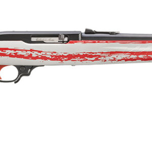 Ruger 31207 10/22 Collector's Series 22 LR 10+1 18.50" Satin Black Threaded Barrel, Satin Black Steel Receiver, American Flag Camo Ruger Modular System Synthetic Stock, Thread Protector