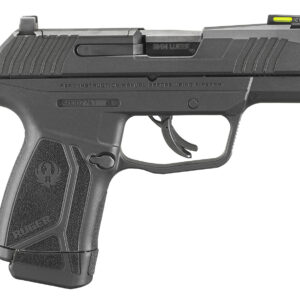 Ruger 3502 Max-9  9mm Luger 10+1 3.20" Black Nitride Alloy Steel Barrel, Black Oxide Optic Ready/Serrated Steel Slide, Black Polymer Frame Black Hogue HandALL Rubber Grip, Right Hand