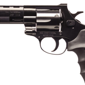 Weihrauch Guns EARB3574 Windicator  357 Mag 6rd 4" Blued Steel Barrel & Cylinder, Compact Blued Steel Frame w/Exposed Hammer, Ramp Front/Fixed Rear Sights, Finger Grooved Black Rubber Grip