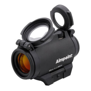 Aimpoint Micro H-2 Red Dot Reflex Sight, 2 MOA Dot Reticle, w/ Picatinny Mount, Black, Semi Matte, Anodized, 200185