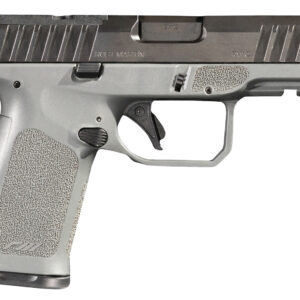 Rost Martin RM1CGRYOSP RM1C  9mm Luger 17+1 4" Black Match Grade Barrel, Black Tenifer Optic Ready/Serrated Steel Slide, Stone Gray Polymer Frame w/Picatinny Rail, Textured Grip, Ambidextrous