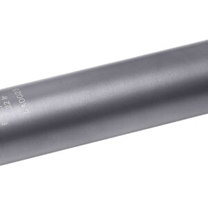 Q LLC SILEC22 El Camino  22 LR .99" Diameter, Black PVD Titanium/Stainless Steel 1/2"-28 tpi