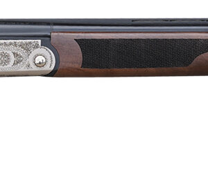 Pointer KAR2028 Acrius  20 Gauge with 28" Black O/U Barrel, 3" Chamber, 2rd Capacity, Nickel Engraved Metal Finish & Turkish Walnut Stock Right Hand (Full Size) Includes 5 Chokes