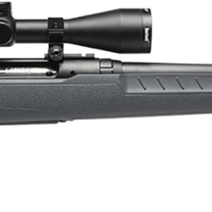 Savage Arms 32233 Axis 2 XP Combo Compact 308 Win 4+1 20" Matte Black Heavy Sporter Barrel & Drilled & Tapped Carbon Steel Receiver, Fixed Matte Gray Synthetic Stock, Right Hand, Boresighted 3-9x40mm