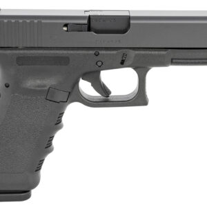 Glock PI1750203 G17 Gen3 Full Size Frame 9mm Luger 17+1 4.49" Black Steel Barrel, Matte Black Serrated Steel Slide, Black Polymer Frame w/Picatinny Rail, Black Texture Finger Groove Grip