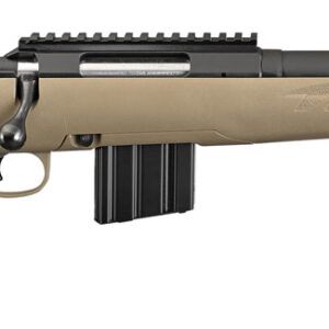 Ruger 26981 American Ranch  Full Size 350 Legend 5+1 16.38" Matte Black Threaded Barrel, Matte Black Picatinny Rail Steel Receiver, Flat Dark Earth Fixed Synthetic Stock, Right Hand