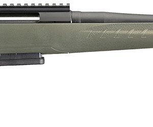 Ruger 26973 American Predator Full Size 6.5 Creedmoor 3+1 22" Matte Black Threaded Barrel, Matte Black Picatinny Rail Steel Receiver, Moss Green Fixed Synthetic Stock