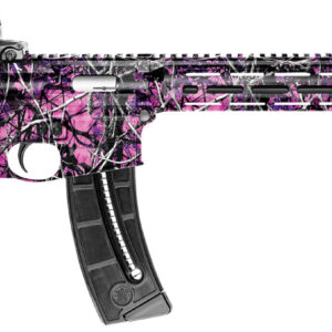 Smith & Wesson 10212 M&P15 Sport 22 LR  25+1 16.50" Black Carbon Steel Barrel, Muddy Girl Finish, 6 Position CAR Stock, 10" Magpul M-Lok Handguard, Magpul MBUS Sights, Manual Safety, Optics Ready