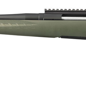 Ruger 26916 American Predator  Full Size 243 Win 4+1 22" Matte Black Threaded Barrel, Matte Black Steel Receiver w/Picatinny Rail, Fixed Moss Green Synthetic Stock, Left Hand