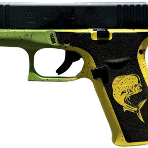 Glock UX4350204MAHIFR G43X  Sub-Compact Frame 9mm Luger 10+1 3.41" Black GMB Barrel, Black nDLC Serrated Steel Slide, Mahi Polymer Frame w/Front Rail & Beavertail, Black Textured Grip, Ambidextrous