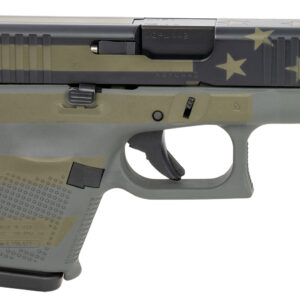 Glock UA265S204OP G26 Gen5 Subcompact 9mm Luger  3.43" Barrel 10+1, Operator Flag Cerakote Frame & Front Serrated Slide, Modular Backstrap, Safe Action Trigger