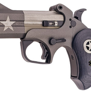 Bond Arms BATP 1836 Texas Independence 45 Colt (LC)/.410 2 Shot 3.50" Gray/Olive Cerakote w/Star Double Barrel, Steel Frame Black Ash w/Integrated Star Grips
