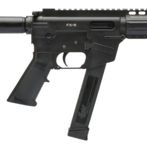 Freedom Ordnance FX9P8 FX-9  9mm Luger 8.25" 33+1 Black Hard Coat Anodized Black Polymer Grip KAK Shockwave Pistol Brace