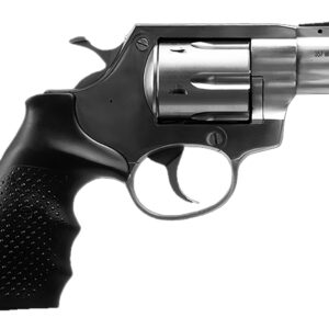 Rock Island 3520S AL3.1  Medium Frame 357 Mag 6 Shot, 2" Stainless Full Shroud Barrel, Cylinder & Frame, Black Finger Grooved Rubber Grip, Transfer Bar Safety, Exposed Hammer