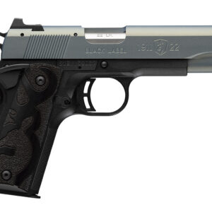 Browning 051899490 1911-22 Black Label Full Size Frame 22 LR 10+1 4.25" Matte Stainless Steel Barrel, Northern Lights Cerakote Serrated Steel Slide, Matte Black Polymer Frame w/Beavertail