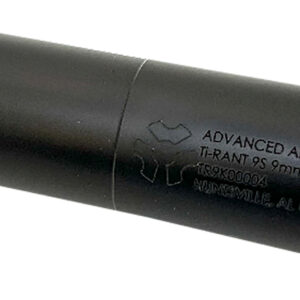 ADVANCED ARMAMENT COMPANY 65040 Silencer Ti-Rant 9S 9mm Black 17-4 Stainless Steel *No Piston