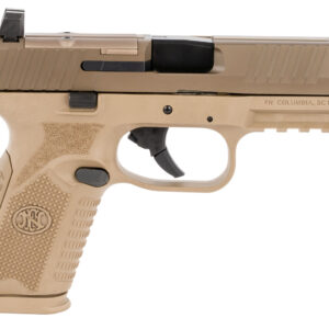 FN 66100742 509M MRD Mid-Size 9mm Luger 10+1 4" Black Recessed Crown Barrel, Flat Dark Earth PVD Optic Ready/Serrated Steel Slide, Flat Dark Earth Polymer Frame w/Picatinny Rail, Ambidextrous