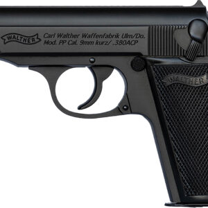 Walther Arms 4796028 PP  380 ACP 7+1 3.90" Black Steel Barrel, Black Serrated Steel Slide, Aluminum Frame w/Beavertail, Textured Grips