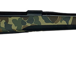 Mauser M18OS7MT M18  7mm Rem Mag 4+1 24.40" Black Steel Threaded Barrel, Black Steel Receiver, Old School Camo Fixed w/Storage Compartment Stock, Right Hand