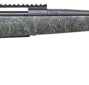 Howa HCSL65CGBG M1500 Super Lite Full Size 6.5 Creedmoor 5+1 20" Blued Threaded Barrel, Blued Picatinny Rail Steel Receiver, Green w/Gray and Black Webbing Fixed Stocky's Synthetic Stock