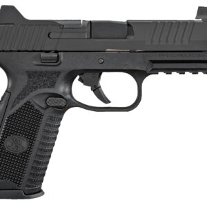FN 66100375 509T  9mm Luger 17+1/24+1, 4.50" Black Steel Threaded Barrel, Matte Black Optic Ready/Serrated Stainless Steel Slide, Matte Black Polymer Frame w/Picatinny Rail