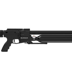 Crosman BPG22S Gunnar Air Rifle Pre-Charged Pneumatic 22 Black Black Receiver Black Adjustable Stock