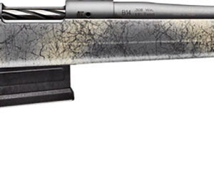 Bergara Rifles B14SM659 B-14 Wilderness Terrain 6.5 PRC 3+1 24" Threaded, Sniper Gray Cerakote Barrel/Rec, Adj. Cheek Piece SoftTouch Woodland Camo Stock with Mini-Chassis, Omni Muzzle Brake