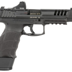 HK 81000877 VP9L SCS 9mm Luger 20+1 5" Black Polygonal Rifled Barrel, Long/Lightening Cuts/Optic Cut SCS Steel Slide, Polymer Frame w/Picatinny Rail, Black Interchangeable Backstrap Grip