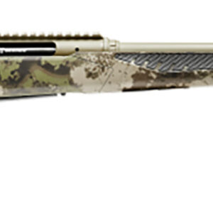 Savage Arms 58028 Impulse Big Game 7mm PRC 2+1 22" Threaded, Hazel Green Cerakote Barrel/Rec, Woodland Camo Fixed AccuStock with AccuFit, Includes Detachable Box Mag