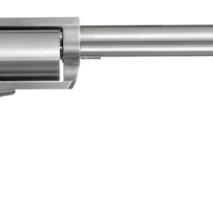 Magnum Research BFR444M BFR Long Cylinder Large Frame 444 Marlin 5 Shot, 10" Brushed Stainless Steel Barrel, Cylinder & Frame, Black Hogue Rubber Grip, Exposed Hammer