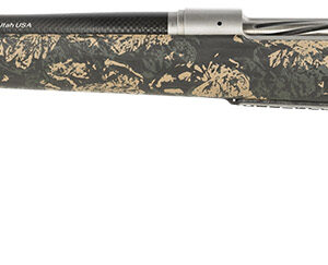 Christensen Arms 8010617100 Ridgeline FFT 6.5 Creedmoor 4+1 20" Carbon Fiber/Threaded Barrel, Stainless Steel, Green with Black/Tan Accents Stock, Left Hand