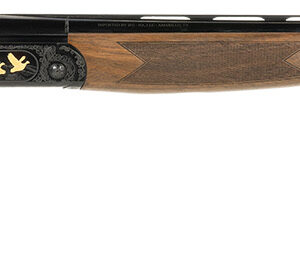 F.A.I.R. FRSLX600BL1628 SLX 600  16 Gauge 2.75" 2rd 28" O/U, Black Barrel/Gold Inlay Engraved Rec, Walnut Furniture, Fiber Optic Sight, Technichoke XP50 Chokes