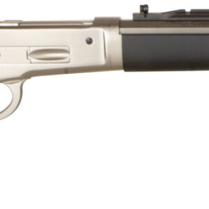 Taylors & Company 220090 1886 Ridge Runner Take Down 45-70 Gov Caliber with 4+1 Capacity, 18.50" Barrel, Matte Chrome Metal Finish & SoftTouch Black Synthetic Stock Right Hand (Full Size)