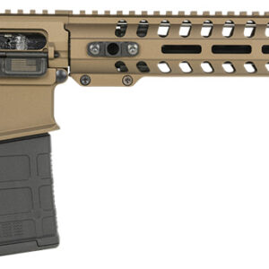 Patriot Ordnance Factory 01807 Revolution Gen4 Direct Impingement 308 Win 20+1 18.50" Match Grade Barrel, Burnt Bronze Receiver, Adjustable Black Stock & Black MFT Grip Ambidextrous