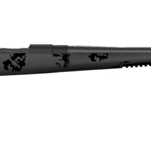 Fierce Firearms FCRG68W24BBO CT Rage  6.8 Western Caliber with 3+1 Capacity, 24" Carbon Fiber Barrel, Black Cerakote Metal Finish & Blackout Camo Fixed Fierce Tech C3 Stock, Right Hand (Full Size)