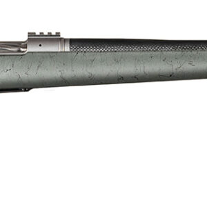 Christensen Arms 8010800102 Summit TI  Full Size 6.5 PRC 3+1, 24" Natural Titanium Steel Threaded Barrel, Natural Titanium Aluminum Receiver, Green w/Black Webbing Fixed Sporter Stock
