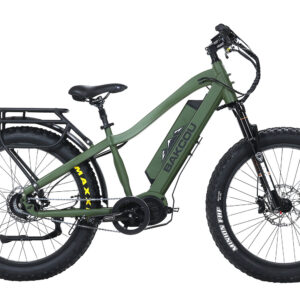 Bakcou E-bikes BMJMGB25 Mule Jager Matte Army Green 18" w/Stand Over Height of 29.50" Frame, Rohloff E-14 (500/14) Speed Hub Bafang M620 Ultra Motor, 35+ mph Speed