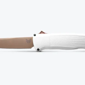 BENCHMADE Shootout OTF Auto Knife 3.51" FDE Tanto Blade - Cool Gray Grivory Handles | 5370FE-02