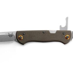 BENCHMADE WEEKENDER MULTI-FOLDER KNIFE CLIP POINT AND DROP POINT (BROWN/STAINLESS STEEL) | 317-1