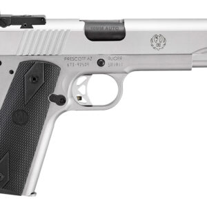 Ruger 6739 SR1911 Target 10mm Auto 8+1 5" Black Bull Barrel, Serrated Stainless Steel Slide, Stainless Steel Frame w/Beavertail, Black Rubber Grip