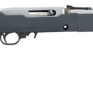 Ruger 31152 10/22 Takedown 22 LR 10+1 16.40" Barrel, Satin Stainless Steel, Magpul X-22 Backpacker Stealth Gray Stock, Cross-Bolt Manual Safety, Includes 4 BX-1 Magazines