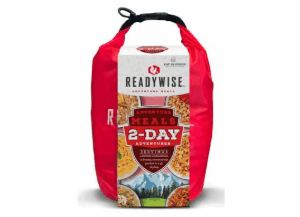 Wise Foods RW05-919 Outdoor Food Kit 2 Day Adventure Pack w/Dry Bag 4 Entrees, 2 Breakfasts and 2 Snacks 8 Per Pack 8 Servings Outdoor Camping Pouches RW05-919