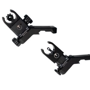 Ultradyne C4 Offset Folding F&R Sight UDBlack Combo | UD10880