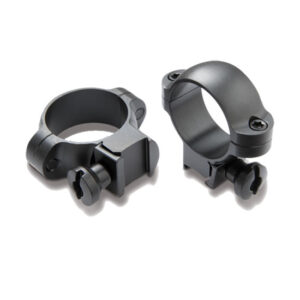 BURRIS 1" MED RIMFIRE/AIRGUN RINGS DELUXE STEEL, MATTE BLACK | 420069