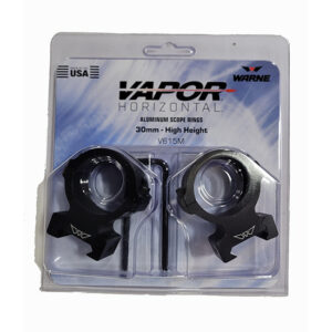 WARNE VAPOR HORIZONTAL 30MM HIGH MATTE RINGS | V615M