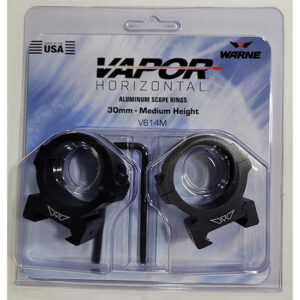 WARNE VAPOR HORIZONTAL 30MM MEDIUM MATTE RINGS | V614M
