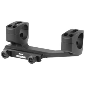 Warne Gen 2 Extended Skeletonized MSR Mount, 1 Inch Tube, Ultra High, Black | XSKEL1TW
